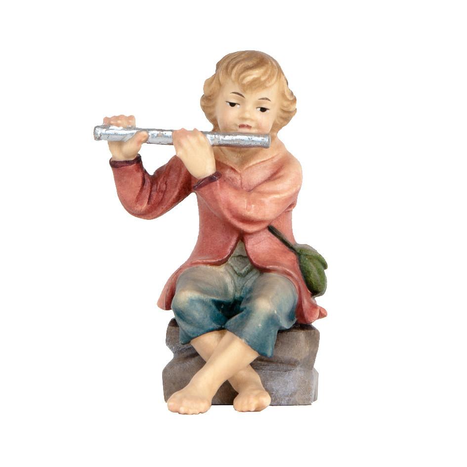 ALRA Junge mit Flöte sitzend - Schnitzstube Stadlhofer Shop