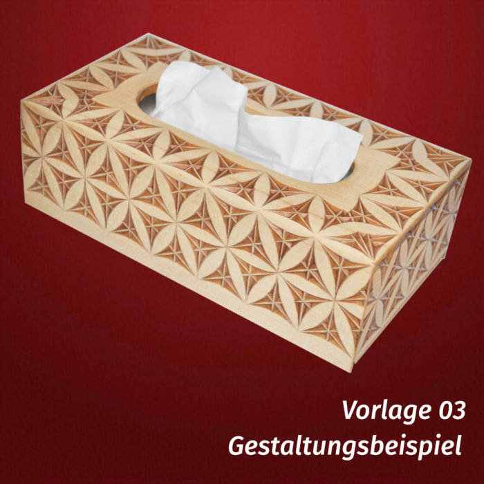 Set Taschentücherbox NEU mit Schnitzvorlage – Bild 6