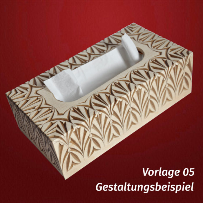 Set Taschentücherbox NEU mit Schnitzvorlage – Bild 8