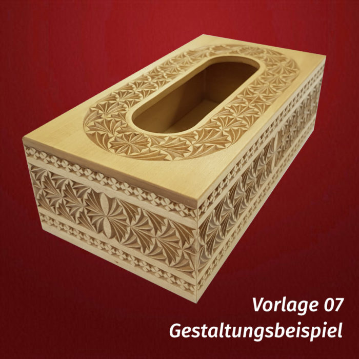 Set Taschentücherbox NEU mit Schnitzvorlage – Bild 10