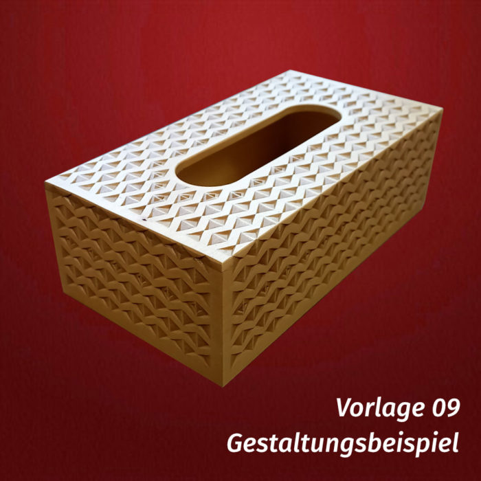 Set Taschentücherbox NEU mit Schnitzvorlage – Bild 12