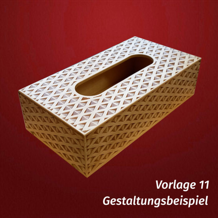 Set Taschentücherbox NEU mit Schnitzvorlage – Bild 14