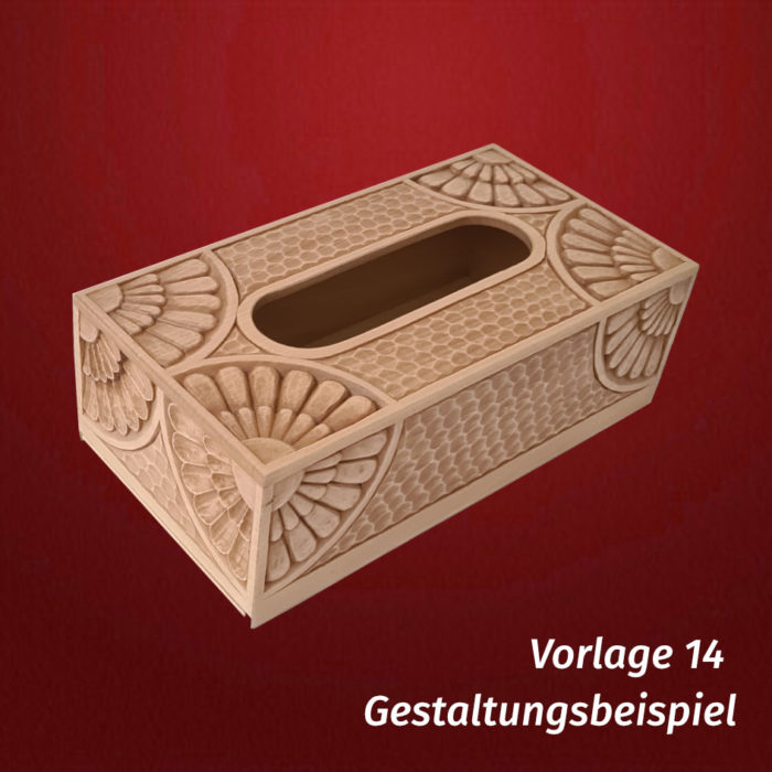 Set Taschentücherbox NEU mit Schnitzvorlage – Bild 17