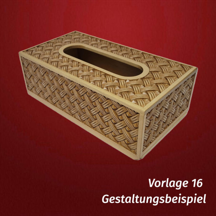 Set Taschentücherbox NEU mit Schnitzvorlage – Bild 19