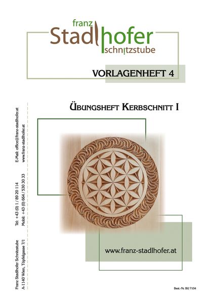 Uebungsheft Kerbschnitt I - Schnitzstube Stadlhofer