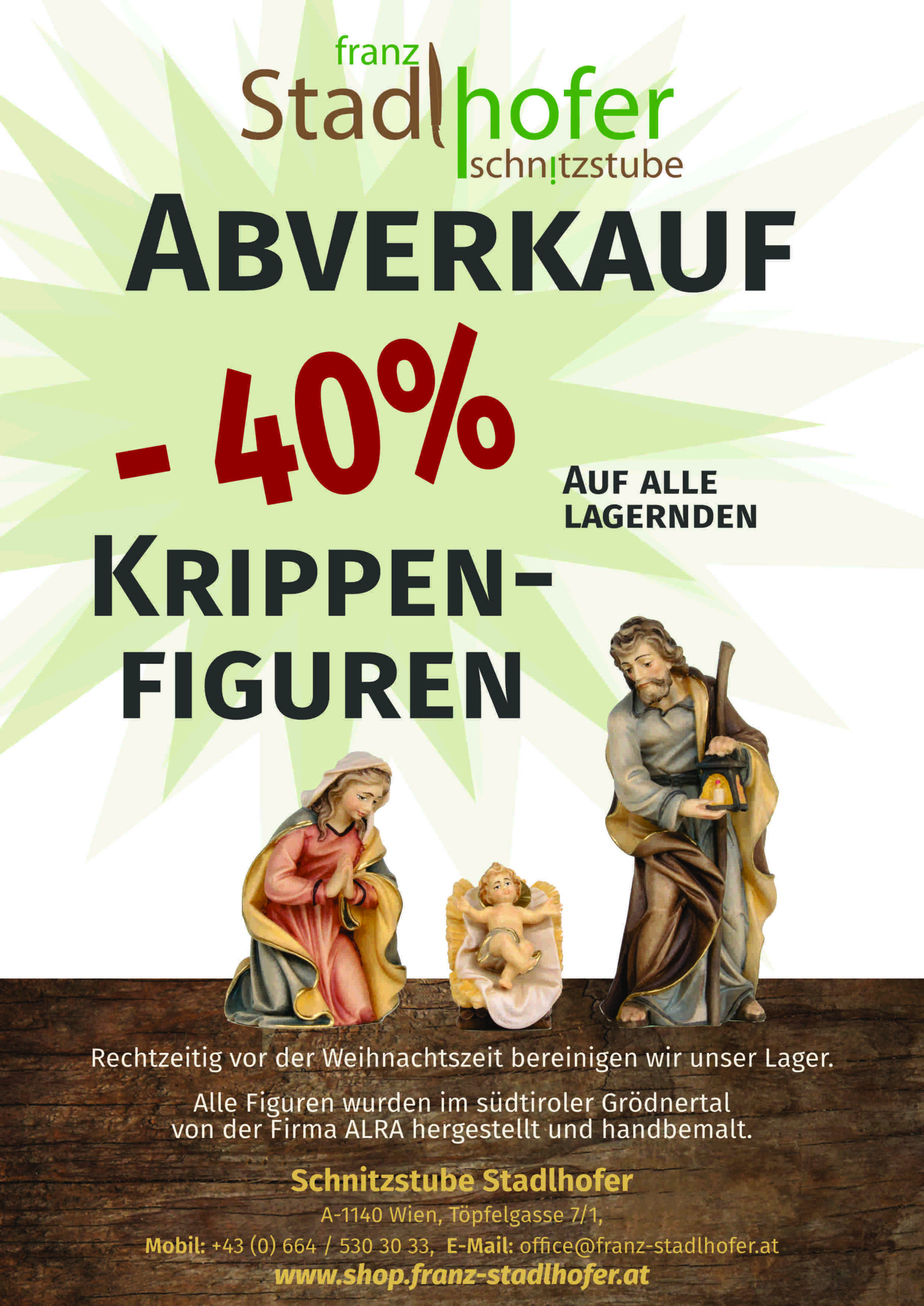 Abverkauf Krippenfiguren