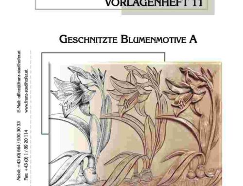 Geschnitzte Blumenmotive